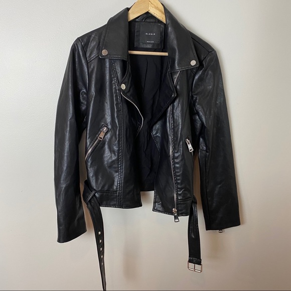 Elodie | Vegan Leather Classic Motorcycle Jacket M - Picture 2 of 5